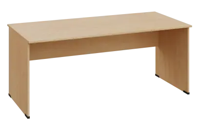 EPL 18 - 18 stůl kancelářský, dřevěná podnož, deska 18 mm, široký 1800 mm, bříza světlá